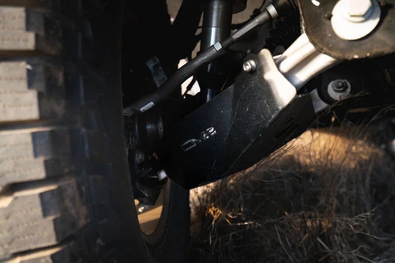 DV8 Offroad 21-22 Ford Bronco Front Lower Control Arm Skid Plate - Side View