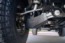 Load image into Gallery viewer, DV8 Offroad 21-22 Ford Bronco Front Lower Control Arm Skid Plate - Installation View