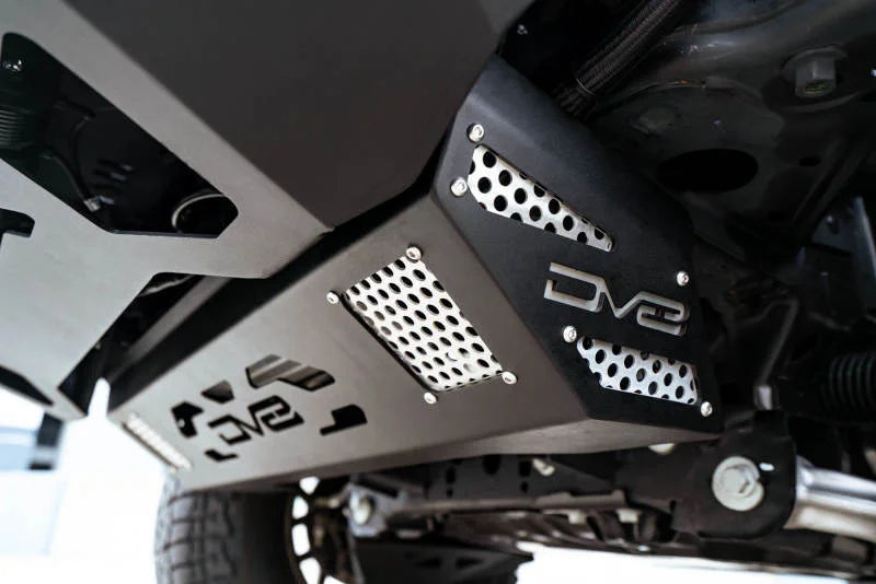 DV8 Offroad 21-22 Ford Bronco Front Skid Plate - Back View