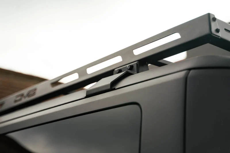 DV8 Offroad 21-23 Ford Bronco 2-Door Hard Top Roof Rack - Side View