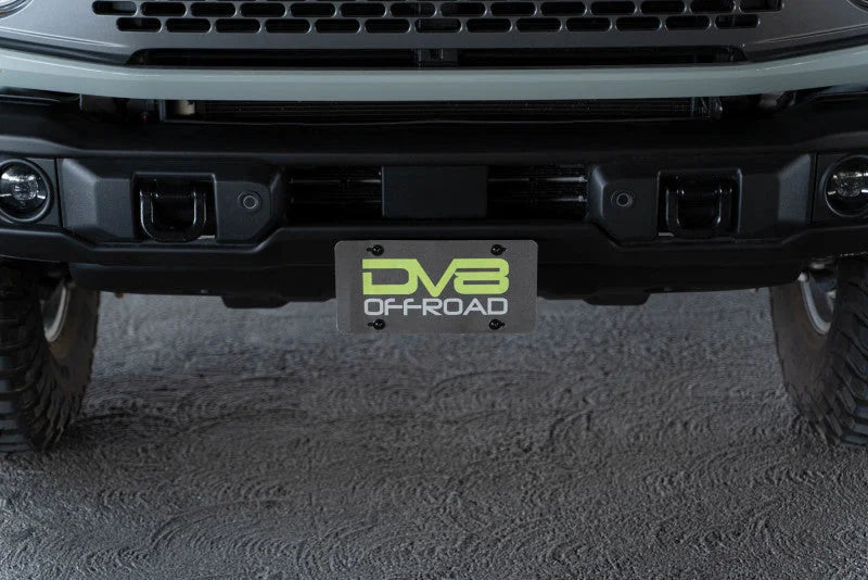 DV8 Offroad 21-23 Ford Bronco Capable Bumper Front License Plate Mount - Additional View 5