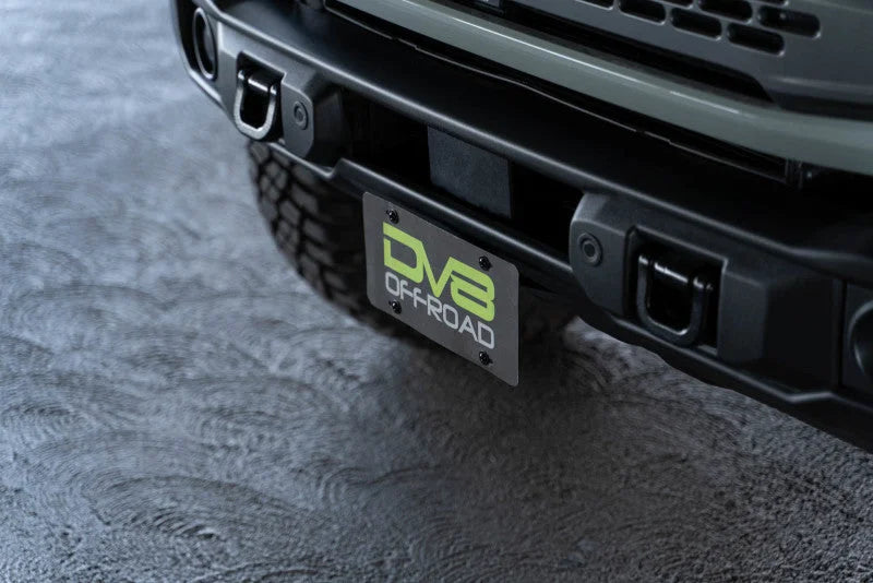 DV8 Offroad 21-23 Ford Bronco Capable Bumper Front License Plate Mount - Additional View 13