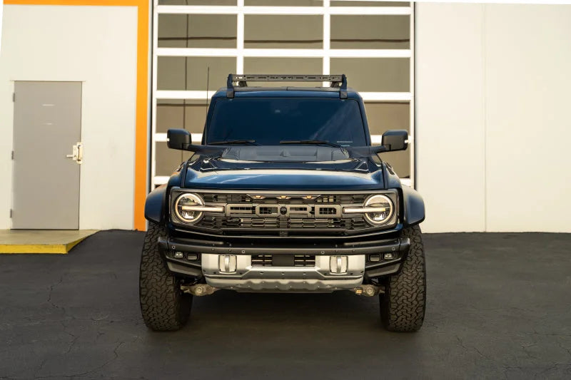 DV8 Offroad 21-23 Ford Bronco Hard Top Roof Rack - Side View