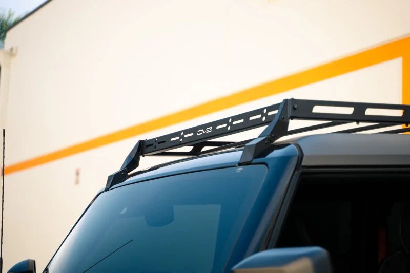 DV8 Offroad 21-23 Ford Bronco Hard Top Roof Rack - Back View