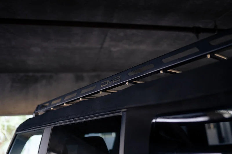 DV8 Offroad 21-23 Ford Bronco Soft Top Roof Rack - Side View