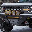 Load image into Gallery viewer, DV8 Offroad 21-25 Ford Bronco Tube Serries Front Bumper - Black Powdercoat - Back View