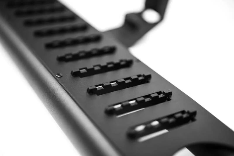 DV8 Offroad 23-24 Chevy Colorado OE Plus Side Steps - Black Steel - Back View