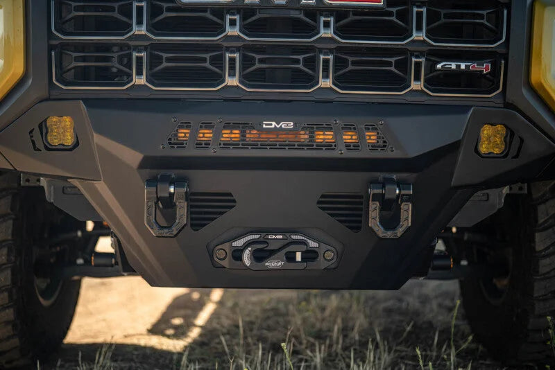 DV8 Offroad 23-25 GMC Canyon Spec Series Front Bumper - Installation View