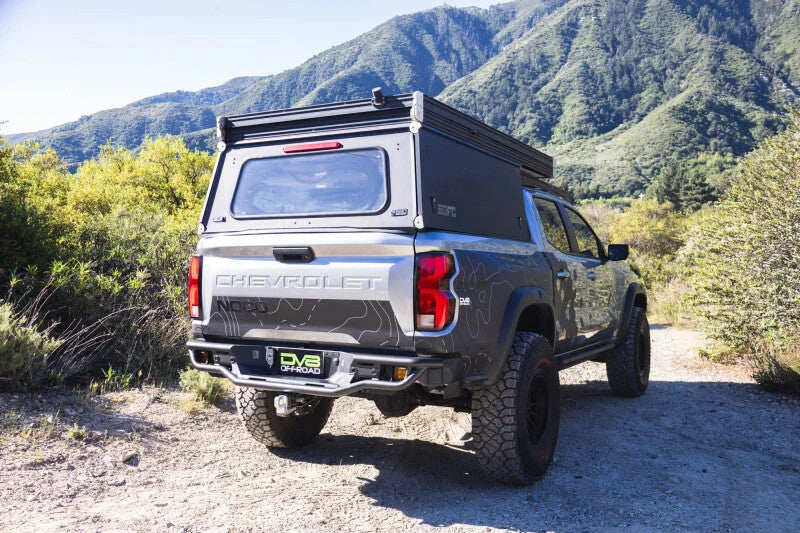 DV8 Offroad 23-26 Chevrolet Colorado/GMC Canyon Tube Rear Bumper - Micro Texture Black Powder Coat - Side View