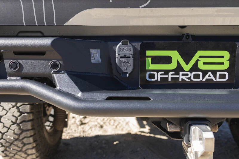 DV8 Offroad 23-26 Chevrolet Colorado/GMC Canyon Tube Rear Bumper - Micro Texture Black Powder Coat - Back View