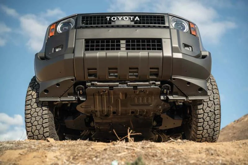 DV8 Offroad 24-25 Toyota Land Cruiser A-Arm Skid Plate - Side View