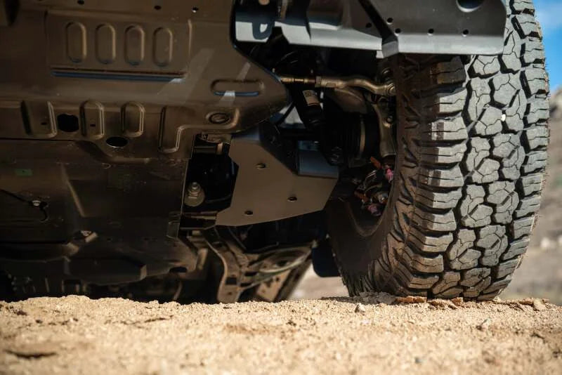 DV8 Offroad 24-25 Toyota Land Cruiser A-Arm Skid Plate - Installation View