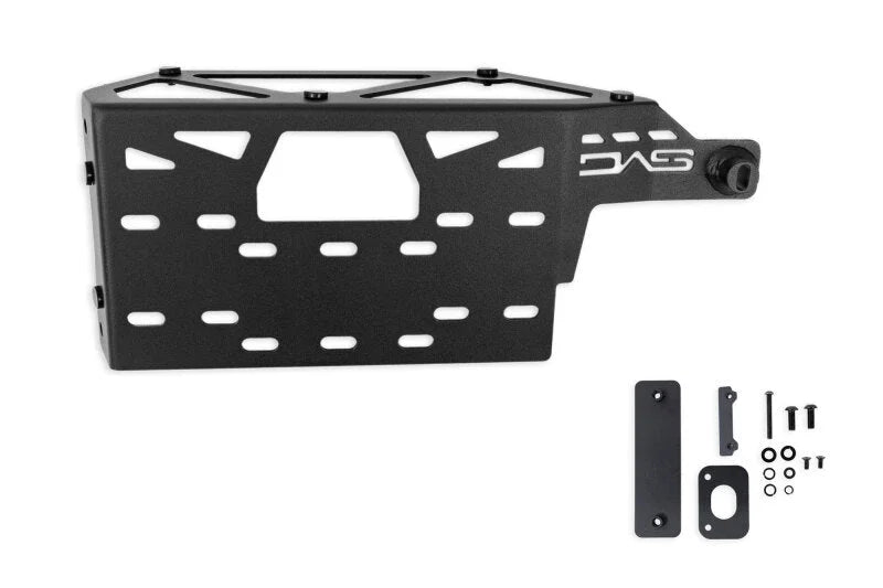 DV8 Offroad 25-26 Toyota 4Runner i-Force MAX Compressor Mount - Micro Texture Black Powder Coat - Side View