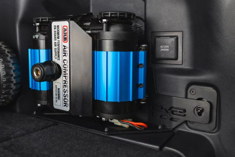 DV8 Offroad 25-26 Toyota 4Runner i-Force MAX Compressor Mount - Micro Texture Black Powder Coat - Additional View 12