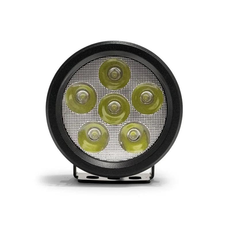 DV8 Offroad 3.5in Round 16W Driving Light Spot 3W LED - Black - Side View