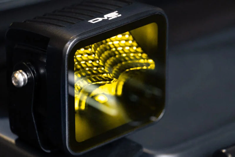 DV8 Offroad 3in Elite Series LED Amber Pod Light - Additional View 9