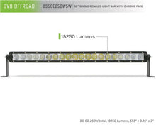 Load image into Gallery viewer, DV8 Offroad 50in Light Bar Slim 250W Spot 5W CREE LED - Black - Back View