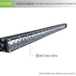 Load image into Gallery viewer, DV8 Offroad 50in Light Bar Slim 250W Spot 5W CREE LED - Black - Installation View