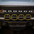 Load image into Gallery viewer, DV8 Offroad 7in Halo Elite Round Light w/ Accent Halo - White/Amber - Back View