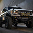 Load image into Gallery viewer, DV8 Offroad 7in Halo Elite Round Light w/ Accent Halo - White/Amber - Installation View