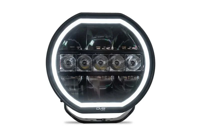 DV8 Offroad 7in Halo Elite Round Light w/ Accent Halo - White/Amber - Additional View 6