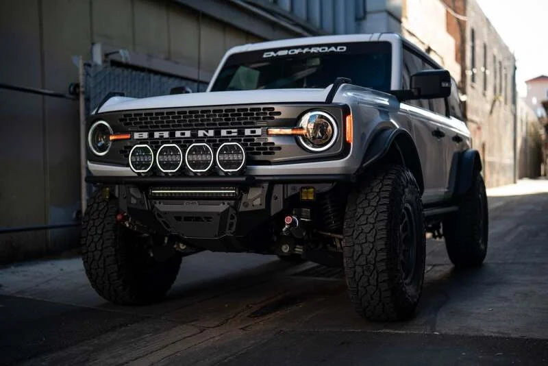 DV8 Offroad 7in Halo Elite Round Light w/ Accent Halo - White/Amber - Additional View 8