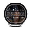Load image into Gallery viewer, DV8 Offroad 7in Halo Elite Round Light w/ Accent Halo - White/Amber - Additional View 9