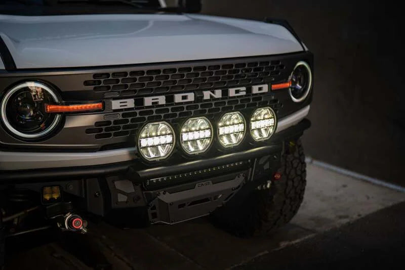 DV8 Offroad 7in Halo Elite Round Light w/ Accent Halo - White/Amber - Additional View 10