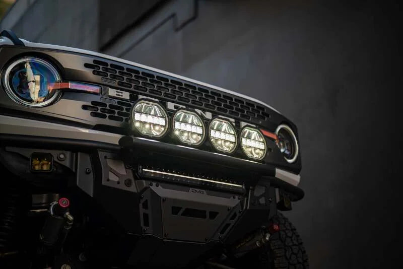 DV8 Offroad 7in Halo Elite Round Light w/ Accent Halo - White/Amber - Additional View 12