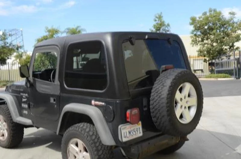 DV8 Offroad 96-06 Wrangler TJ Hard Top Square Back - 2 Door - Back View