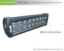 Load image into Gallery viewer, DV8 Offroad BRS Pro Series 12in Light Bar 72W Flood/Spot 3W LED - Black - Back View