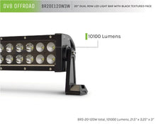 Load image into Gallery viewer, DV8 Offroad BRS Pro Series 20in Light Bar 120W Flood/Spot 3W LED - Black - Additional View 8