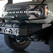 Load image into Gallery viewer, DV8 Offroad Bull Bar Add-On For DV8 Ford Bronco Bumpers - Fits 13in Elite Series Light Bar - Installation View