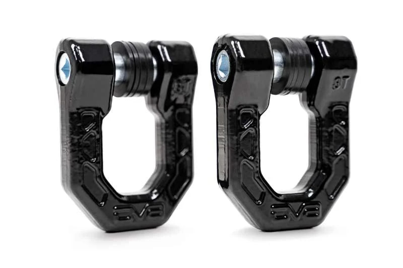 DV8 Offroad Elite Series D-Ring Shackles - Pair (Black) - Additional View 5