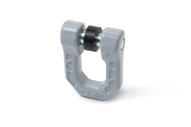 DV8 Offroad Elite Series D-Ring Shackles - Pair (Gray) - Side View