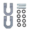 Load image into Gallery viewer, DV8 Offroad Elite Series D-Ring Shackles - Pair (Gray) - Back View