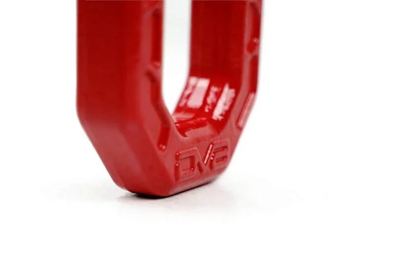 DV8 Offroad Elite Series D-Ring Shackles - Pair (Red) - Additional View 5