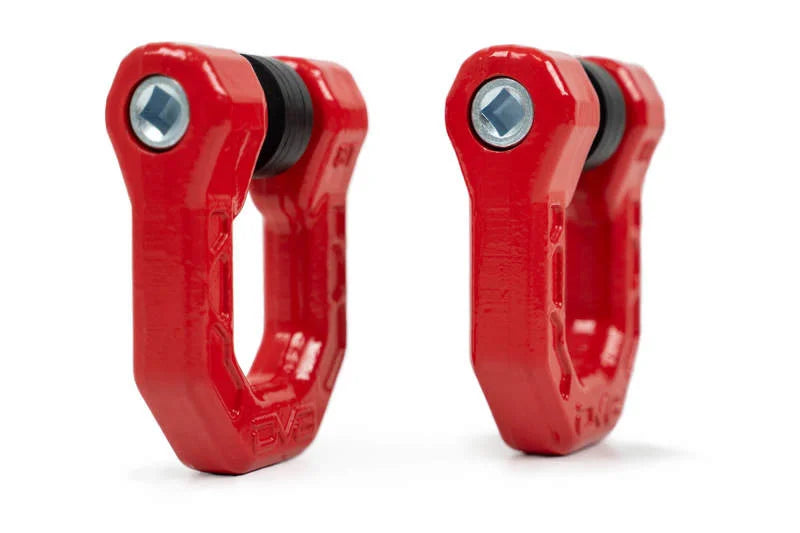 DV8 Offroad Elite Series D-Ring Shackles - Pair (Red) - Additional View 6