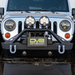 Load image into Gallery viewer, DV8 Offroad Fairlead Mounted Flip-Up License Plate Bracket - Side View