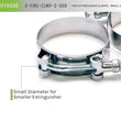 Load image into Gallery viewer, DV8 Offroad Fire Extinguisher Mount Clamps - Small - Back View