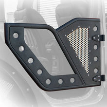 Load image into Gallery viewer, DV8 Offroad Jeep 18+ Wrangler JL / 20+ Gladiator JT Front Rock Doors w/ Perforated Aluminum Mesh - Additional View 5