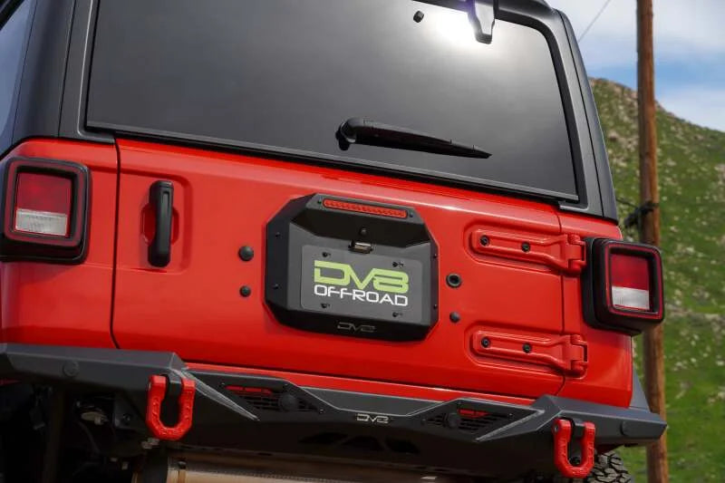 DV8 Offroad Jeep Wrangler (JL) Spare Tire Delete Kit fits Jeep Wrangler (JL) - Back View