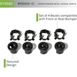 Load image into Gallery viewer, DV8 Offroad Jeep/Dodge/RAM Front Bezel &amp; Rear Clip Replacement Kit for MOPAR Sensors - Set of 4 - Additional View 6