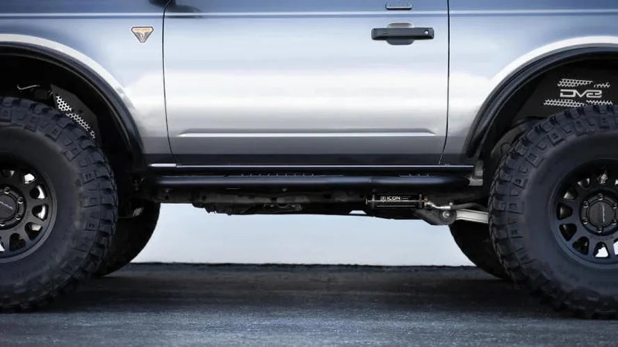 DV8 Offroad 21-23 Ford Bronco OE Plus 2-Door Side Steps - Installation View