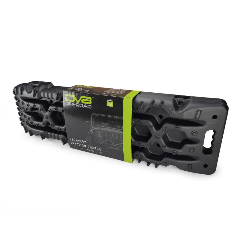 DV8 Offroad Recovery Traction Boards w/ Carry Bag - Black - Installation View