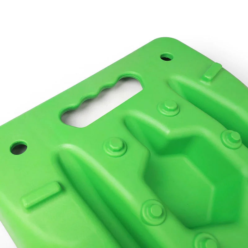 DV8 Offroad Recovery Traction Boards w/ Carry Bag - Green - Installation View