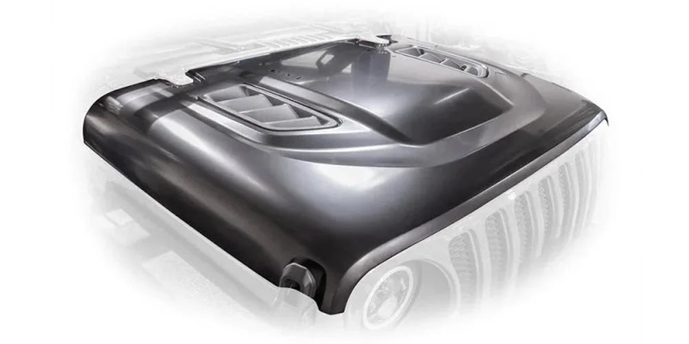 DV8 Offroad 18+ Jeep JL Rubicon Replica Hood - Additional View 5