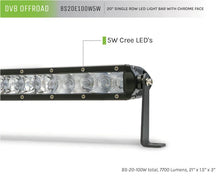 Load image into Gallery viewer, DV8 Offroad SL 8 Slim 20in Light Bar Slim 100W Spot 5W CREE LED - Black - Additional View 6
