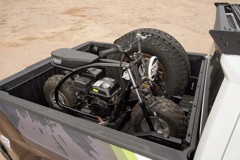 DV8 Offroad Truck Bed Universal Tire Carrier & Accessory Mount - Side View