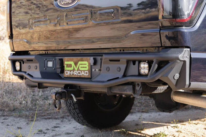 DV8 Offroad Tube Rear Bumper fits 2021-2026 Ford F-150 King Ranch, F-150 Lariat, F-150 Platinum, F-150 Police Responder, F...